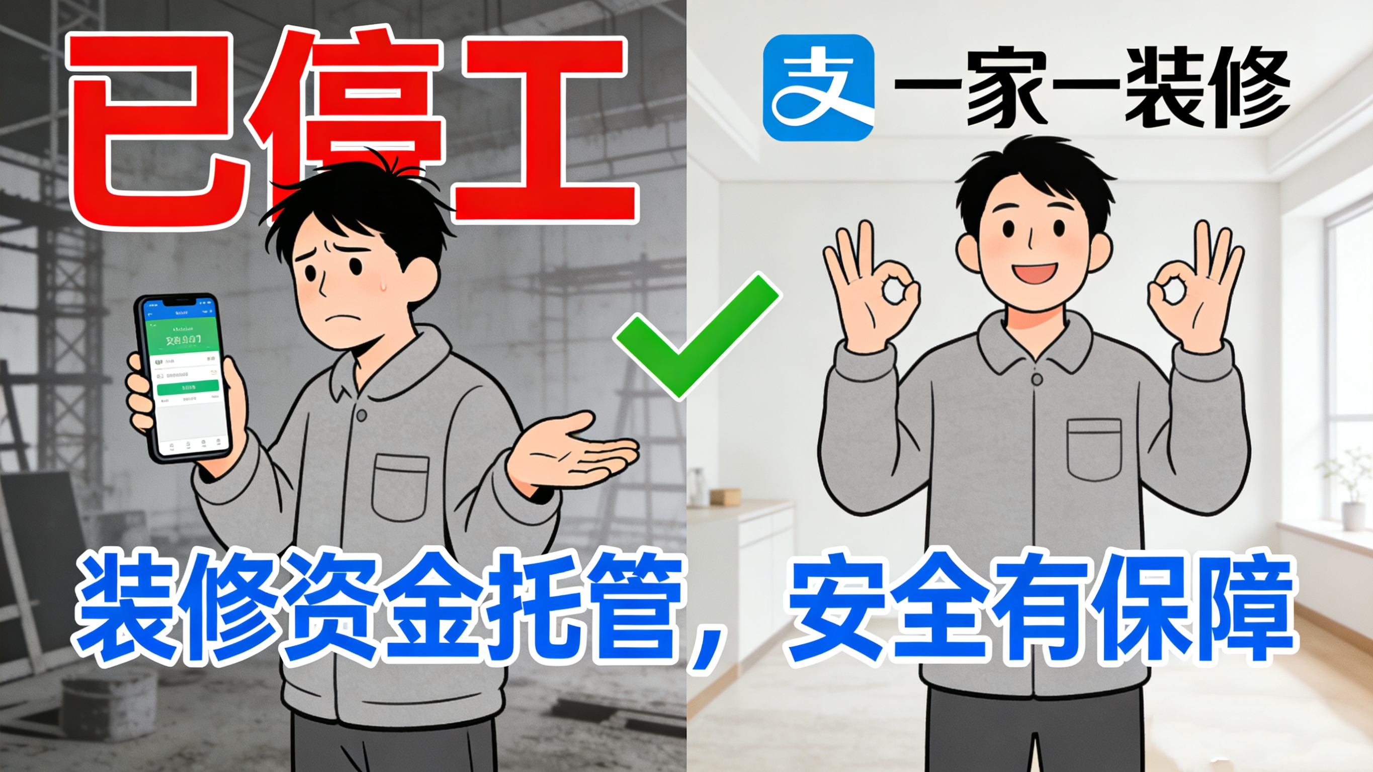 裝修款交出去心就慌？一家一裝飾聯(lián)手支付寶：您的滿(mǎn)意，才是我們的收款碼